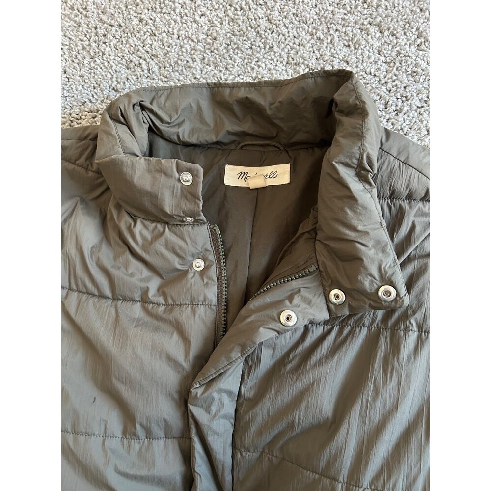 Madewell Men's XL Quilted Puffer Jacket Cargo Green - Picture 7 of 12